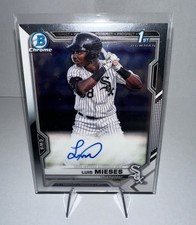 2021 Bowman Chrome Luis Mieses AUTO (AU, RC) MLB BASEBALL RARE SP CHICAGO WS 1ST