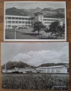 Ergee Fine Stocking Works in Sonthofen 2 Historical Photos 1950s/1960s