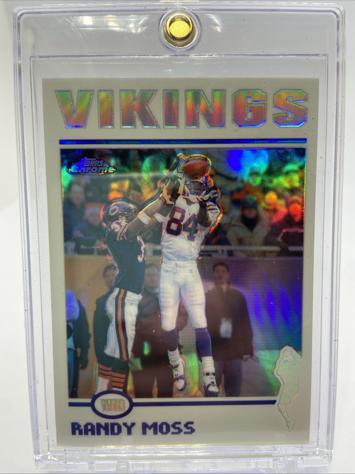 2004 TOPPS CHROME RANDY MOSS REFRACTOR #65 (B)