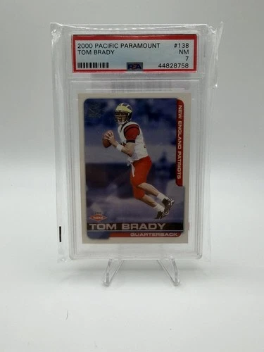 Pacific 2000 Paramount Tom Brady #138 Rookie PSA 7 New England Patriots
