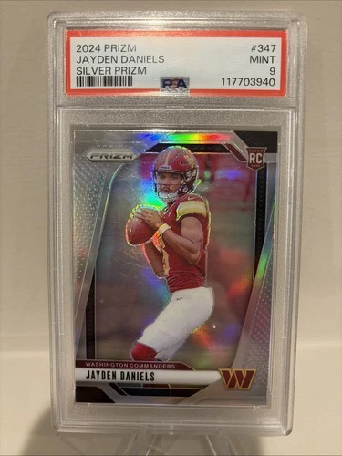 2024 Prizm Jayden Daniels Silver Prizm PSA 9 #347 Commanders