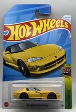 Hot Wheels - '92 Dodge Viper RT/10 - Yellow - #218 6/10 - HW Roadsters HTC24 