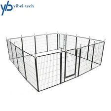 Metal Dog Playpen Foldable Pet Fence Exercise Pen for Puppy/Rabbit/Small Animal