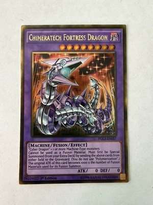 Yugioh - Chimeratech Fortress Dragon - Gold - 1st - PGL3-EN057 - NM
