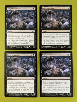 Crypt Incursion x4 Dragon's Maze 4x Magic the Gathering MTG