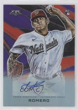 2021 Topps Fire Auto Purple /50 Seth Romero #AV-SR Auto 5h0