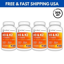 Dr. Berg  s Nutritionals 100mg Vitamin D3  K2 Supplement - 120 Capsules 4 Pieces