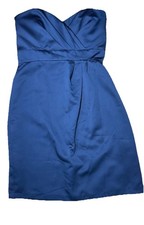 Alfred Angelo Women’s 14 Blue Strapless Formal Dress Bridesmaid Prom