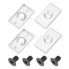 4Pcs 2035 T-Slot 6.5mm Dia Aluminum Extrusion End Cap Silver