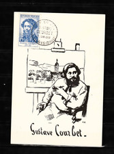 Gustave COURBET 1958 Carte 1er Jour ORMANS