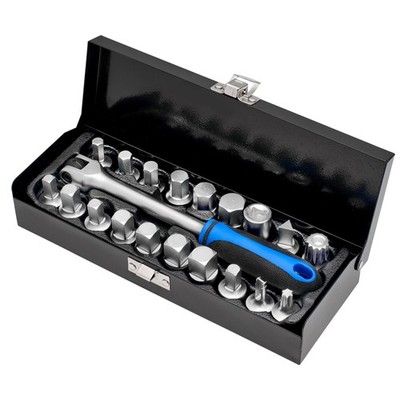 Draper Sumpf & Getriebebox Ölablassschraube Schlüssel Set 1.9cmD 20pc & Flexibel
