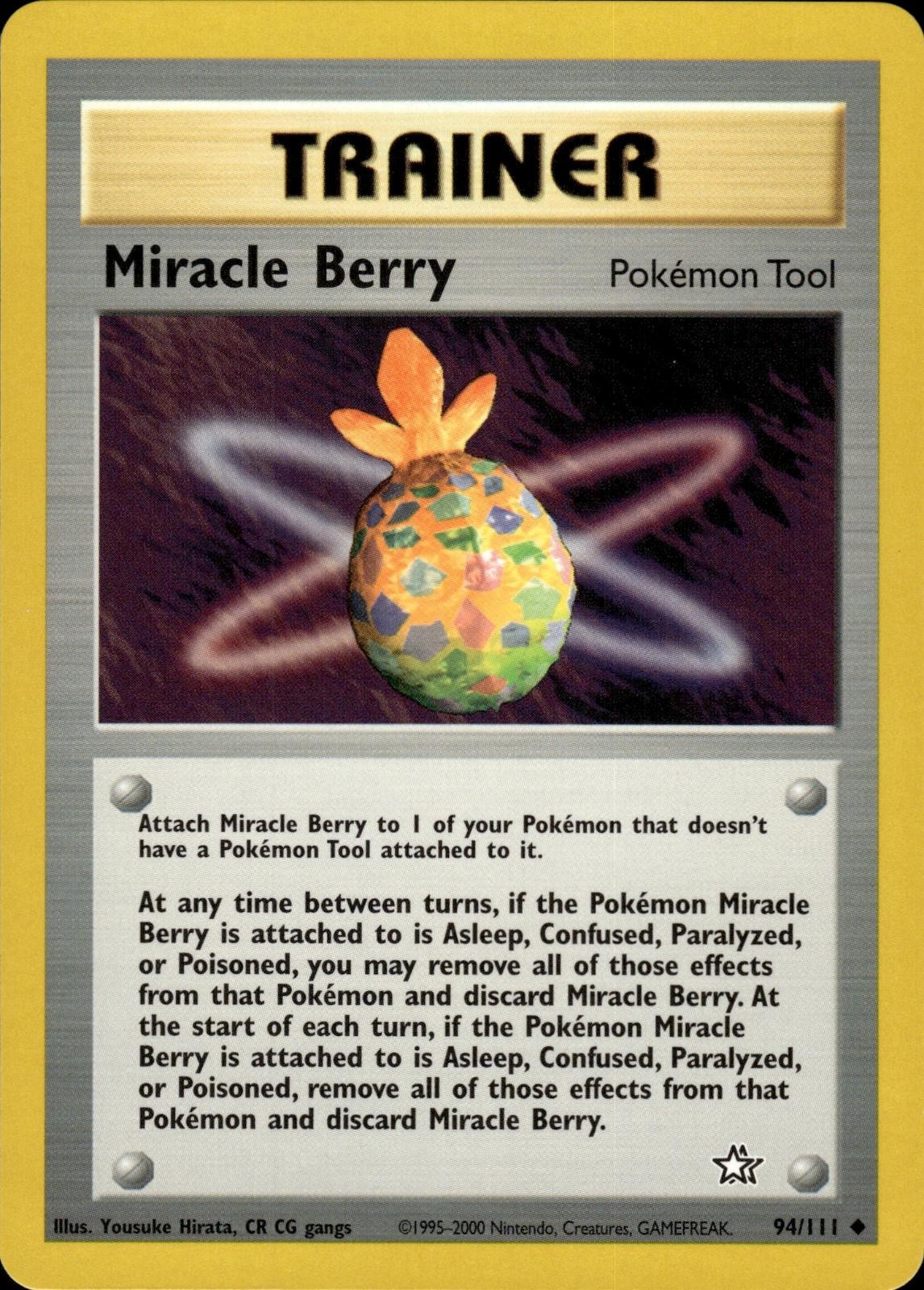 Pokemon Neo Genesis Uncommon Miracle Berry 94/111 - Near Mint (NM)
