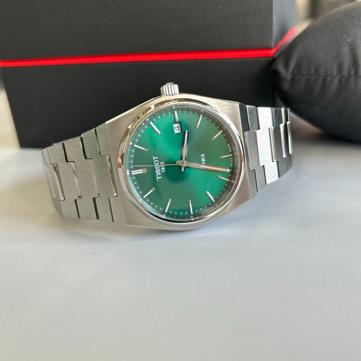 Tissot PRX Green Men's Watch - T137.410.11.091.00 for sale online