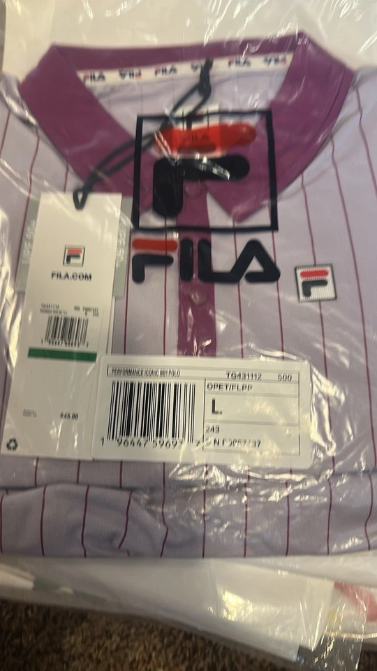 Polo de tenis para niñas Fila Performance Iconic BB1 - pétalo de orquídea / púrpura Foto 2 de 2