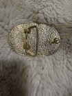 Vintage Bronco Rider Horse Rodeo Gold & Black Belt Buckle Western Americana — photo 5