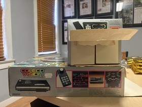 COLECOVISION CONSOLE & EXPANSION MODULE 2 WHEEL - BOX & STYROFOAM ONLY-NO SYSTEM