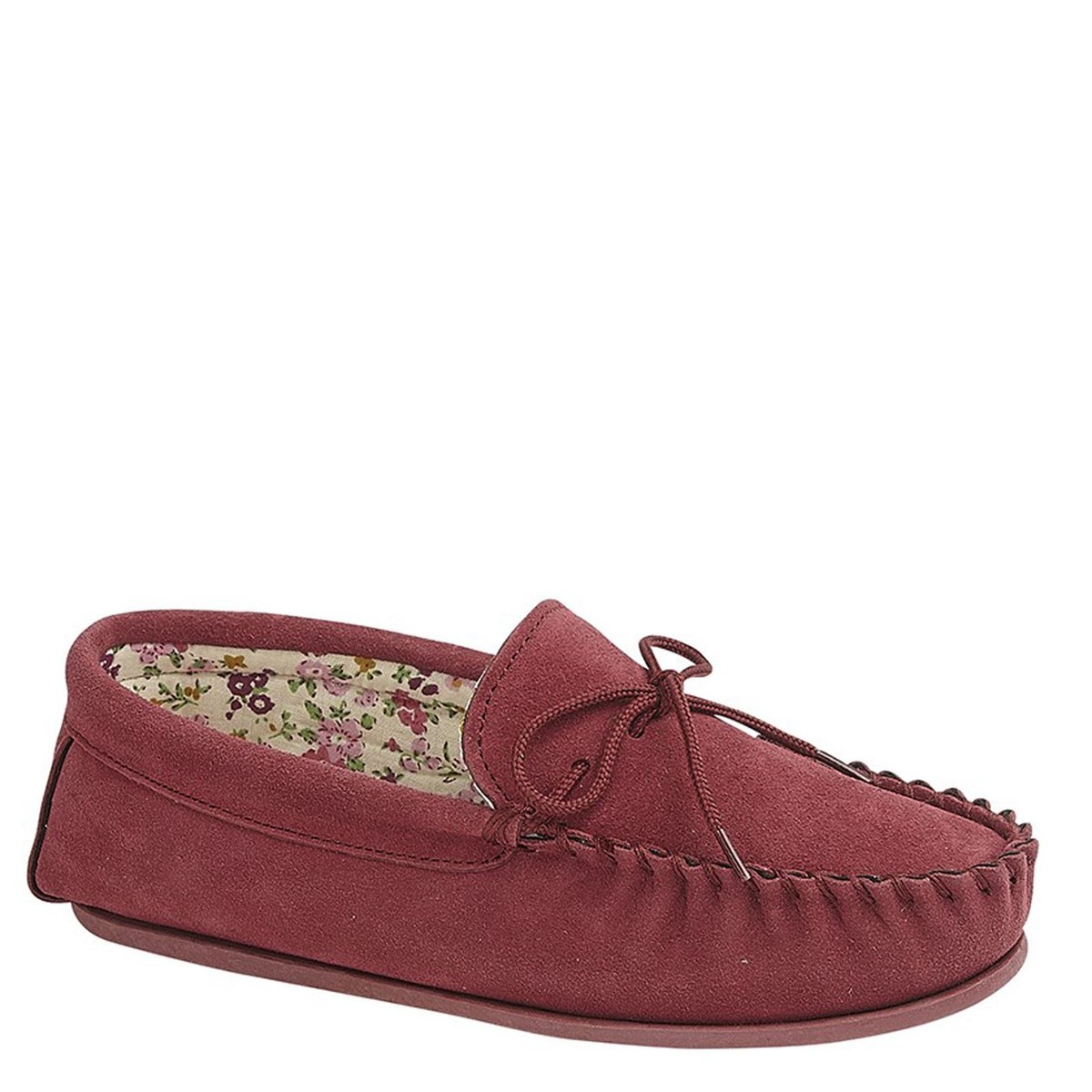 Mokkers Lily Ladies' Suede Slip On Moccasin Slippers