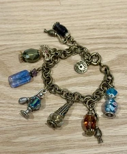 Perfume Bottle Charm Bracelet by Sweet Romance USA 
