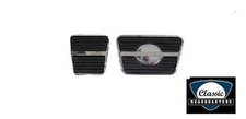 72*-81 Camaro & Firebird Clutch & "DISC BRAKES" Brake Pedal Pad & Stainless Trim
