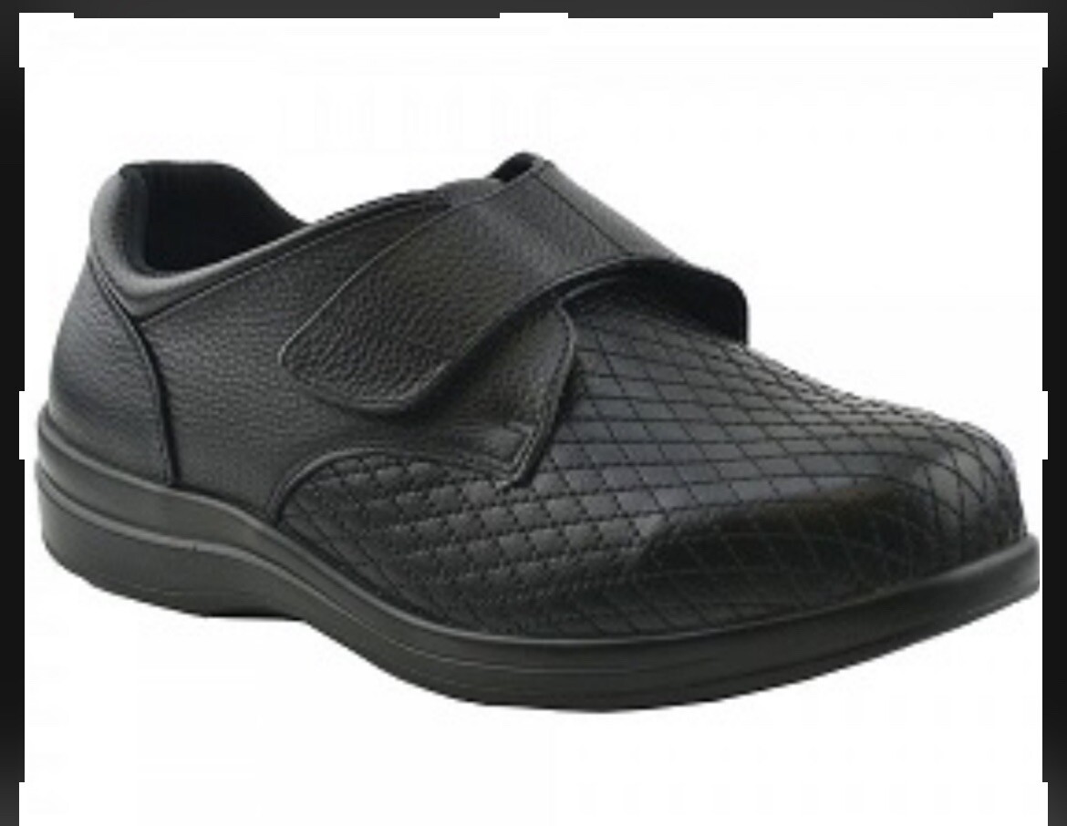 Stride Lite Classic Sydney Women Size 9W/Mens 8W Diabetic Stretch Leather Shoes Stride: Navy Leather - Shoes for Plantar Fasciitis | Sole  main image 2