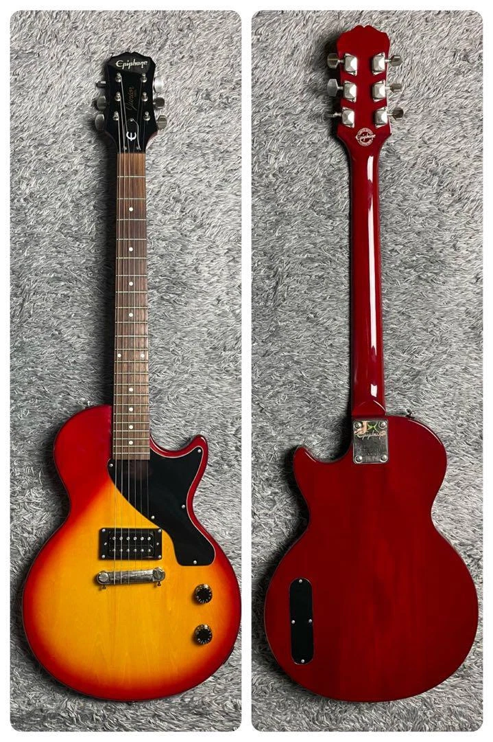 Epiphone Les Paul Junior CUSTOM SHOP Cherry Sunburst Genuine case 