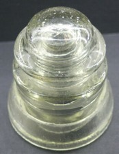 Glass Utility Insulator Armstrong DPI 40 56. Made in USA - VINTAGE