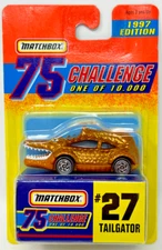 Matchbox 1996 - Tailgator #27 - 75 Challenge - 1:64 1997 Edition New Gold VTG
