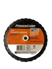 POWERCARE 460-443 UNIVERSAL 7" x 1.50" PLASTIC WHEEL 1/2" DIAMETER HUB FOR MOWER