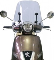 Windschutzscheibe Komplett GeräUchert Fabbri FüR Peugeot Django 50 125 150 2014