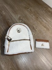 Bioworld Disney Winnie the Pooh Faux Fur Fuzzy Plush Mini Backpack  Wallet