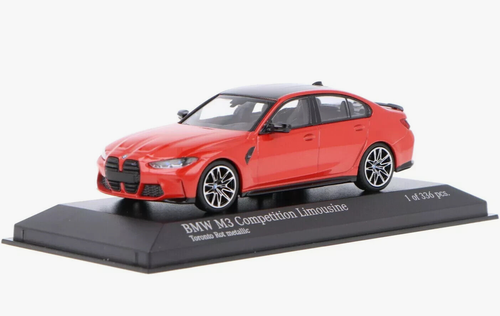 1/43 BMW M3 (G80) 2020 Red Metallic Diecast Model Car by Minichamps 410020205 - Picture 2 of 5