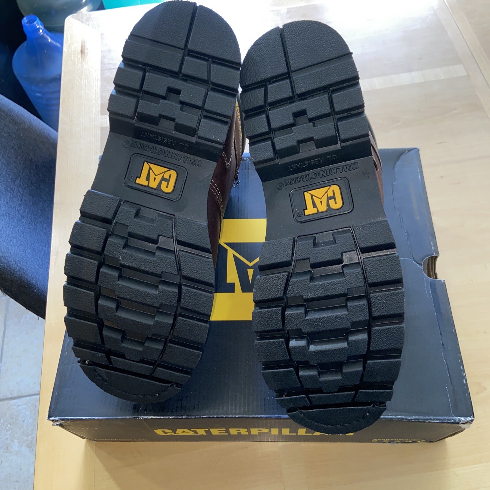 Cat Caterpillar Second Shift St 6” Boot Size 12 Brown Steel Toe Leather