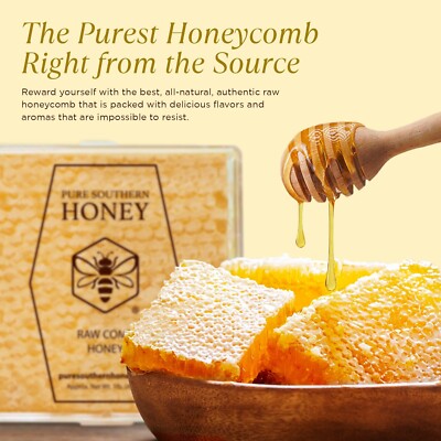 honeyページ Raw Comb Honey - Pure Southern Honey 1lb. for sale online | eBay