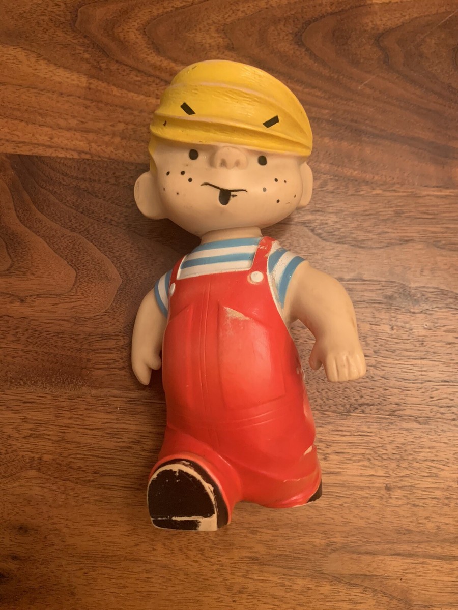 Dennis the Menace ピロードール　約30cm Vintagd DENNIS THE MENACE Doll Swivel Head Plastic Soft