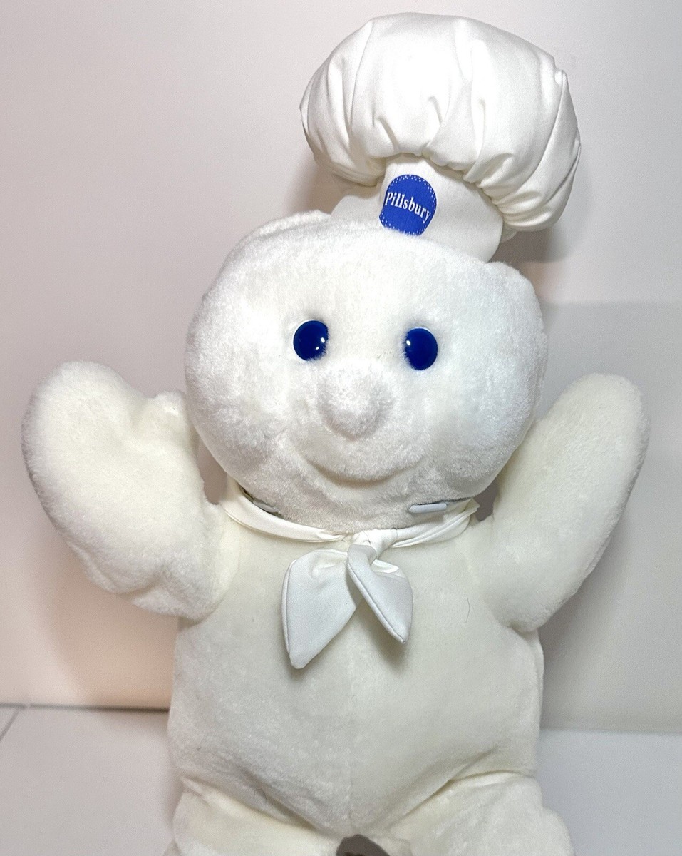 Vintage 1987 DAKIN Stuffed Hand Puppet PILLSBURY DOUGH BOY POPPIN
