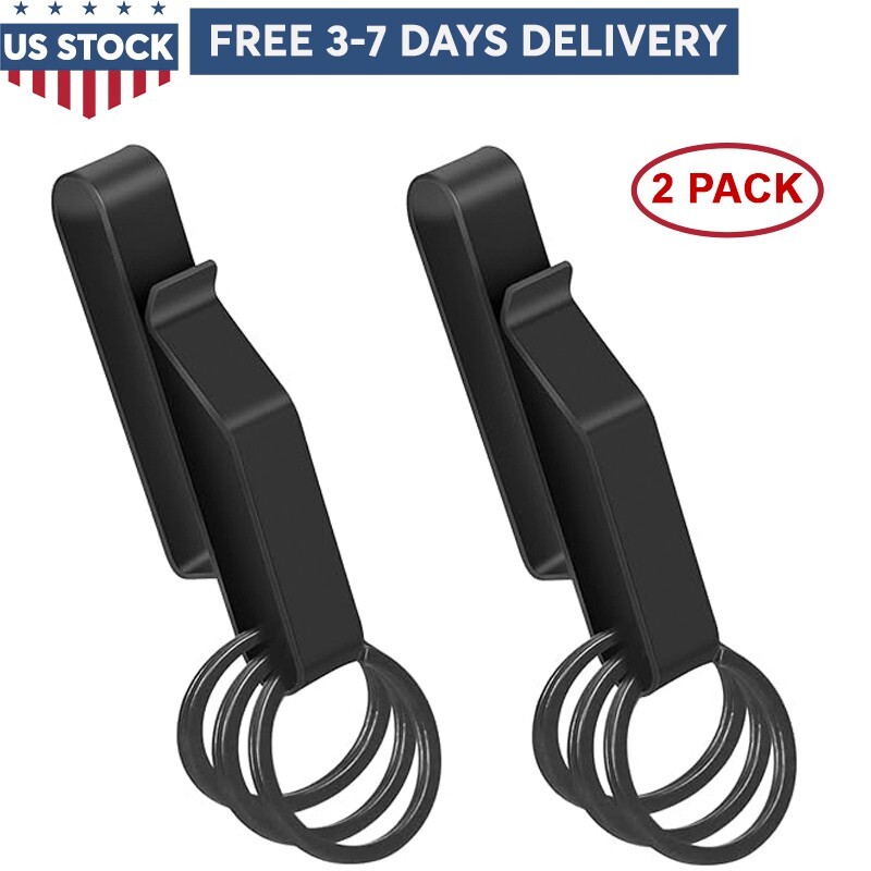 2 PACK Zak Tool ZT54 Police Tactical Keyring Holder Belt Clip For