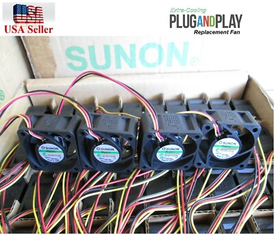 Quiet Version! Cisco SG200-50P Fan Kit 4x Sunon 18dBA Noise Best HomeNetwork