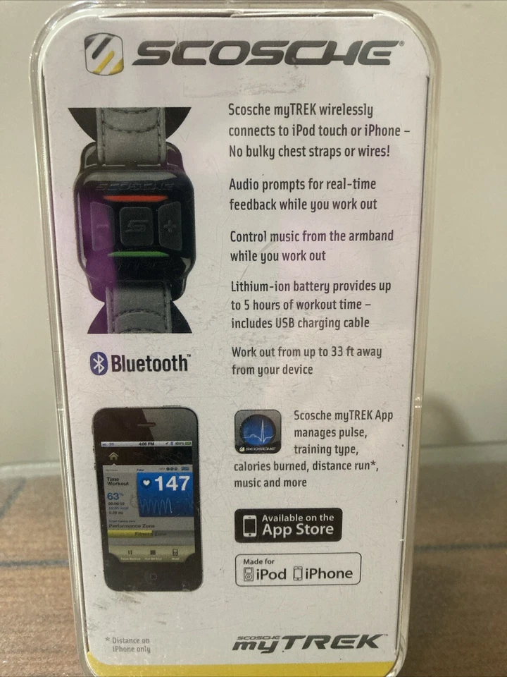 Scosche My Trek Wireless Pulse & Calorie Monitor for iPhone iPod MYTREK NEW IN B - Image 2 of 3
