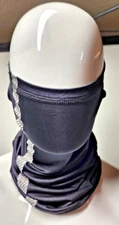 BLACK Face Mask Sun Shield Neck Gaiter Balaclava Neckerchief Bandana Headband