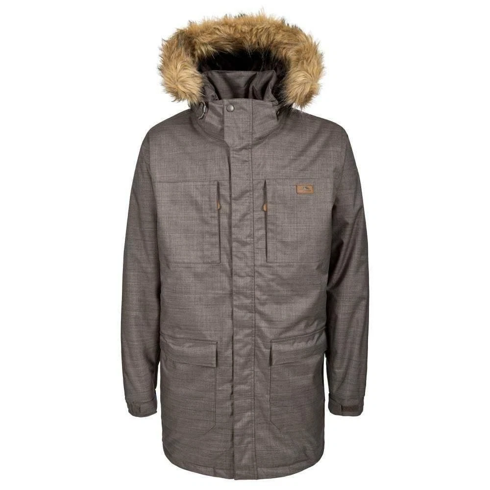 Trespass Men's Gillespie Quilted Padded Waterproof Jacket with Taped Seams