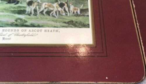 Juego de 4 manteles individuales de corcho para almuerzo Fox Hunt de Cloverleaf - Imagen 9 de 16