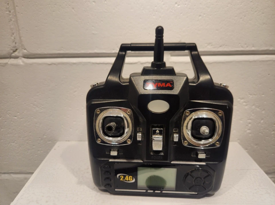 SYMA X5C 2.4GHZ DRONE AND CONTROL REMOTE! AS IS, QUAD HELI USA RC CAR HELICOPTER - Image 2 of 2