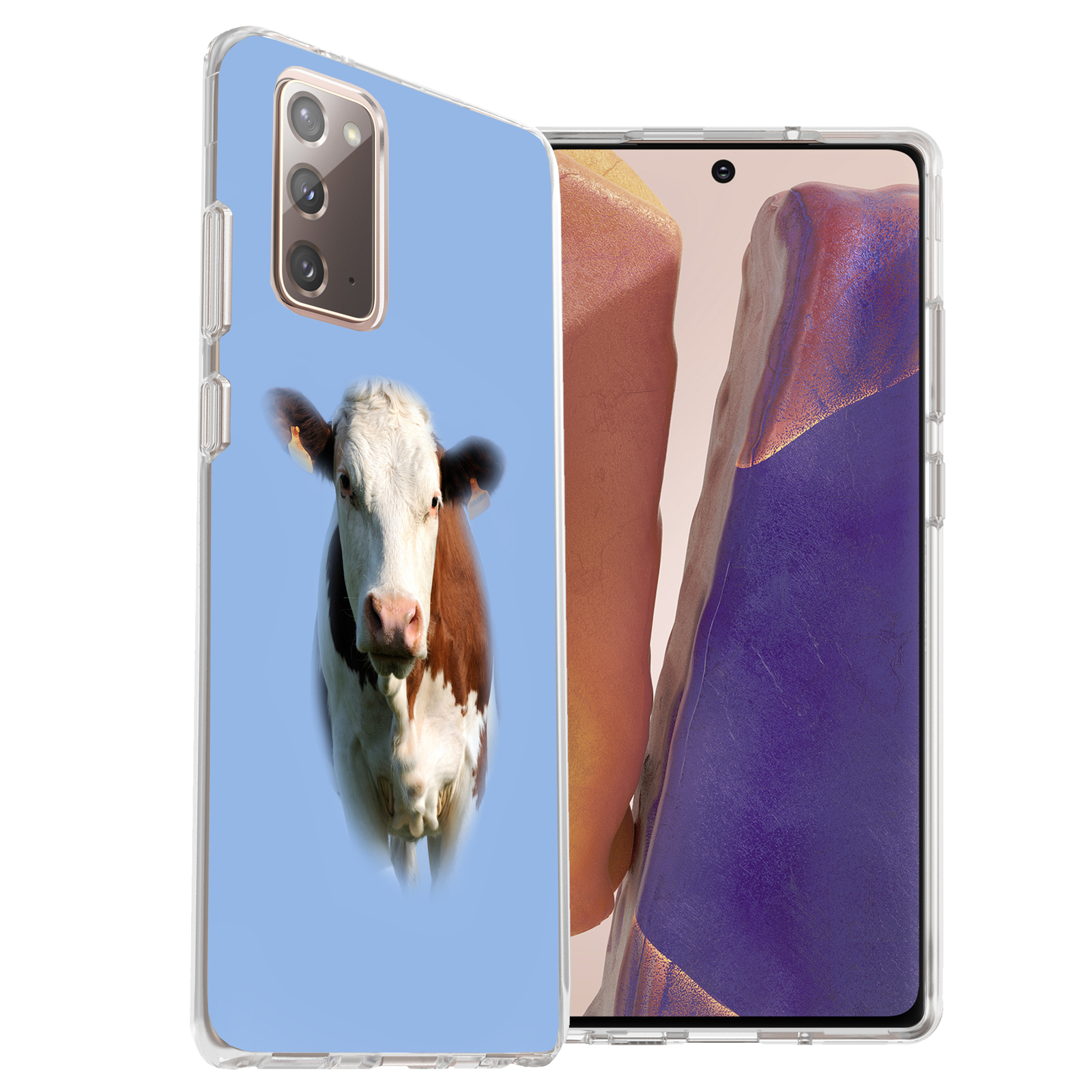 Phone Case Cover for Samsung Galaxy Note 20 5G, Animal Cow Pattern Print, USA-image