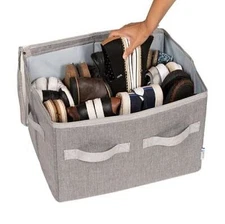 Moteph Shoe Organizer for Closet - Storage Small - 12 Pairs, Grey 