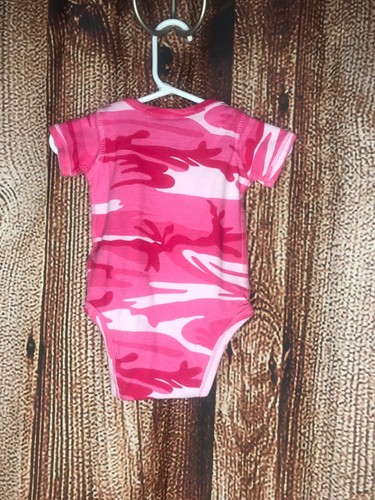 Code V Infant Baby Camouflage Creeper One Piece Pink A Licious Size 6 Months - Picture 2 of 3