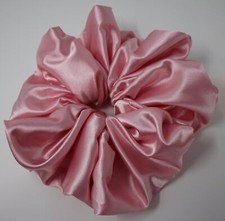 Light Pink Satin Scrunchies, XXL Scrunchie 9" Diameter