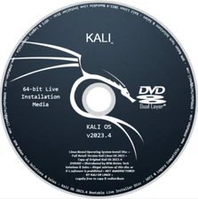 Kali Linux v2023.4 Installation Disc: BOOTABLE DVD KALI HACKER PROGRAMMER LINUX