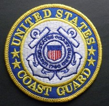 USCG COAST GUARD REGULAR ARM PATCH 3 INCHES EMBROIDERED MADE IN THE USA