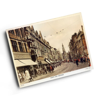 A6 PRINT - Vintage Surrey - North End, Croydon (bc)