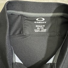Oakley Hydrolix Polo Shirt XL Black. Hydrolix Logo Coming Off